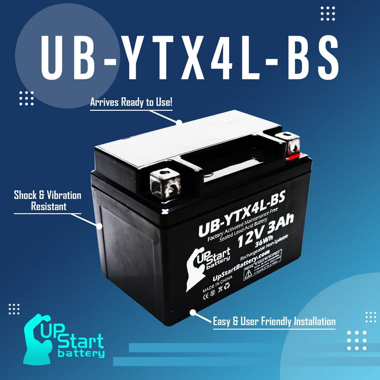 Batterie YT4XL-BS 12V/3AH pour scooter moto