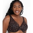 thumbnail image 2 of CURVY COUTURE Dark Leopard Sheer Mesh Plunge Underwire Bra, US 40D, UK 40D, NWOT, 2 of 4