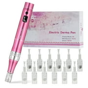 M1 Electric Derma Beauty Pen Professional at-Home Kit with 12pcs Replacement Cartridges