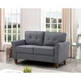 thumbnail image 2 of Uspridefurniture Mcnaboe Linen Flared Arm 2Pcs Living Room Set,Gray, 2 of 5