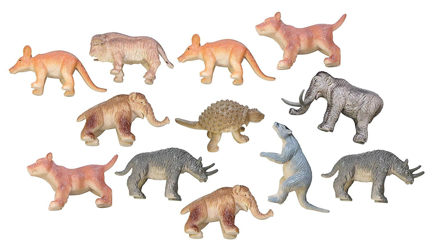 Miniature Ice Age Animal Figurines Replicas - Prehistoric - Mini Action  Figures - Miniature Animal Playset 