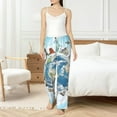 thumbnail image 6 of Lsque World Travel Print Women's Pajama Pants, Lounge Pant - Comfortable Home Wear,Elastic Waistband, Stylish Design-Medium, 6 of 9