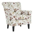thumbnail image 3 of SAFAVIEH Hazina Club Chair Red / White, 3 of 7