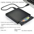 thumbnail image 3 of NATEFEMIN USB 2.0 External CD DVD RW Drive Writer Burner Player Black High Speed Transfer for PC Laptops Desktops Win Mac Support, 3 of 8