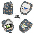 thumbnail image 5 of JIALIOU Mini Backpack Purse for Women Quilted Casual Daypack Small Travel Shoulder Bag, Corgi Dog and Planet, 5 of 7