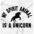 thumbnail image 2 of My Spirit Animal is a Unicorn Women's Graphic T Shirt Tees Brisco Brands M, 2 of 5
