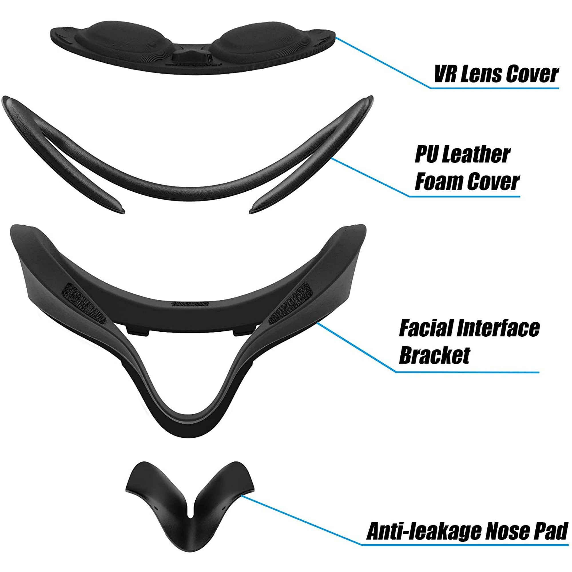 AMVR VR Facial Interface Bracket & PU Leather Foam Face Cover ...