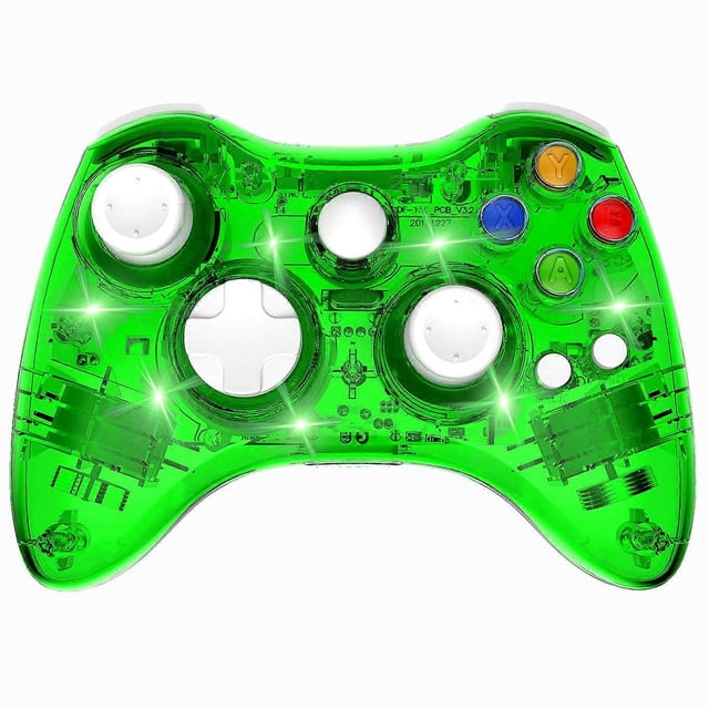 Manette Sans Fil compatible avec Xbox 360 Double Moteur Vibration Manette de Jeu Sans Fil Joypad