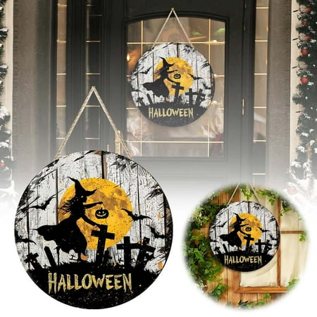 

YruYptpaln Door Sign Wooden Hanging Sign For Front Door Round Wood Sign Door Hanger For Home Indoor Outdoor Wall Decoration Stained Glass Panel Hangers for A Car Stain Glass Window Panel Ocean Large