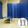 2 Pcs Public Restroom Partition Feet Stainless Toilet Partition