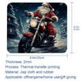 thumbnail image 5 of Santa Claus Square Desk Pad Mouse Pad, 8.3x9.8 Inch Non-Slip Rubber Bottom Printed Mousepad for Office and Gaming, 5 of 6