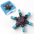 thumbnail image 2 of Creative Chain Transforming Fidget Spinner Toy, Blue Rotating Stress Relief Finger Spinner with Suction Cup for Desk and Hand Play, 2 of 5