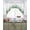 Green, variant on Green Blooms Floral Swag Valances for Windows, Small Curtains Drapes, Farmhouse Spring Flowers Botanical Kitchen Window Curtains Over Sink Window Treatment Valance for Bedroom/Bathroom 56"x36"
