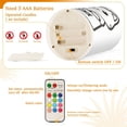 thumbnail image 5 of Yayeee Flameless Candles with Remote Flickering Battery Operated Multi Color Changing, Cute Chubby Cat, 5 of 7