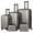 Brown, variant on 5PCS Vertical Striped Hardside Luggage Set with TSA Locks and 360° Spinner Wheels, Brown