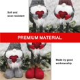 thumbnail image 4 of Kearding Gnomo de Navidad Decoración de felpa Adorno de elfo de Navidad multipropósito Muñeco de gnomo de Navidad con pierna telescópica para Kits de decoración para fiestas Gris Kearding HA027128-01, 4 of 6