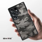 ( with wrist strap)IBMRS for Samsung Galaxy S25 Ultra Case,Hard Back Soft edgesTransparent matte Frosted Phone Case