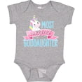 thumbnail image 3 of Inktastic Most Magical Goddaughter- Cute Unicorn Girls Baby Bodysuit, 3 of 5