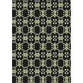 thumbnail image 1 of Ahgly Company Machine Washable Indoor Rectangle Transitional Night Black Area Rugs, 7' x 10', 1 of 7