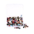 thumbnail image 1 of Miangastore 100PCS Round Beads Natural Gemstones Quartz Crystal Charms DIY Beads Random Color Bulk for Jewelry Making, 1 of 8
