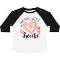 thumbnail image 3 of Inktastic Pop Pop's Little Sweetie with Pink Heart Cookie Boys or Girls Toddler T-Shirt, 3 of 5