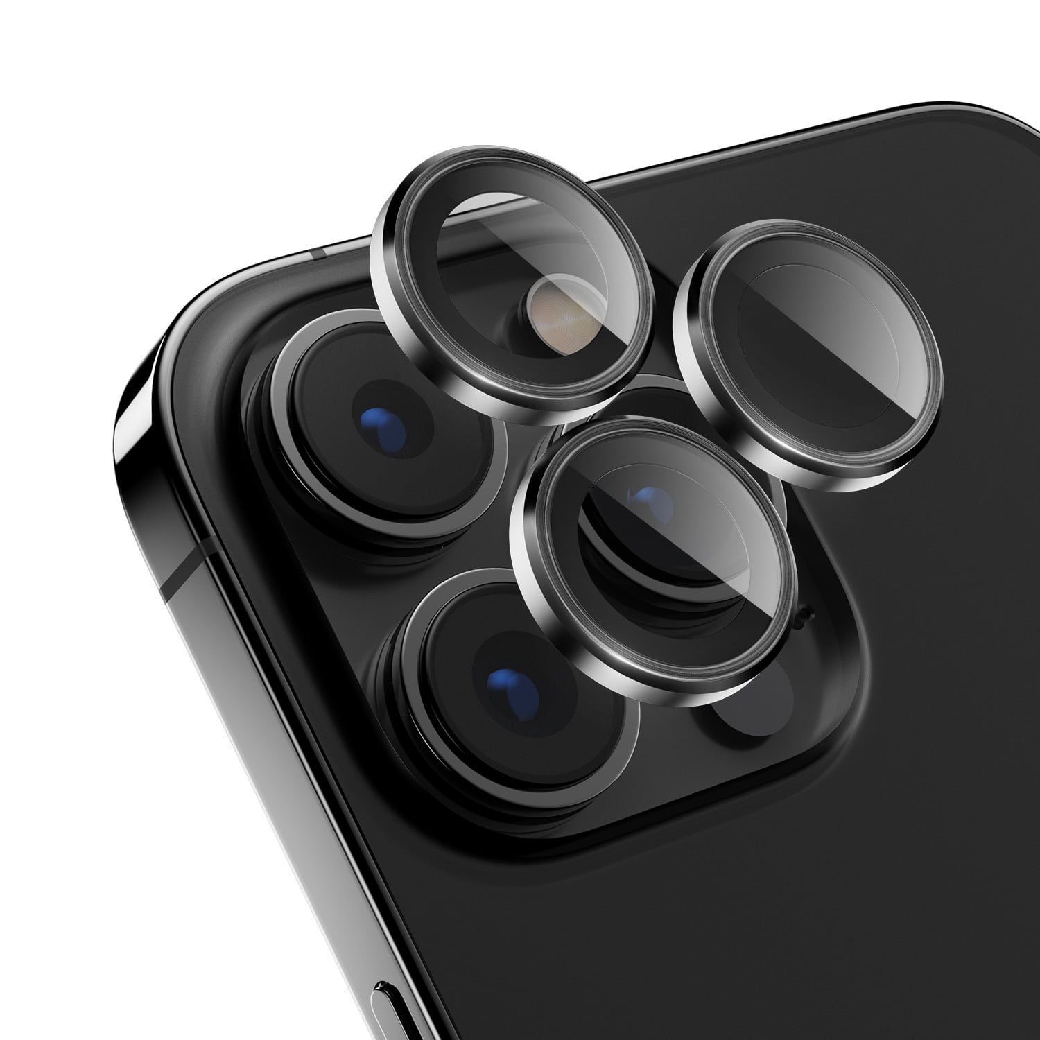Metal Ring Camera Tempered Glas Film für Apple iPhone 14 Pro Max / 14 Pro  Panzer Zubehör Glas Grün