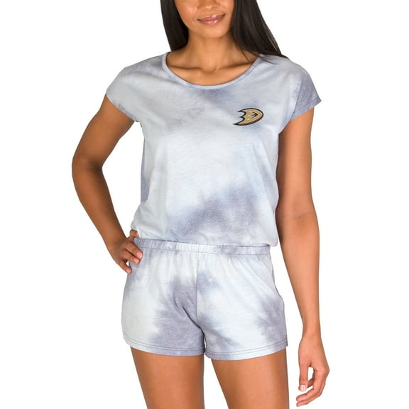 Women's Concepts Sport Gray Anaheim Ducks Marina Romper