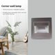 thumbnail image 2 of luces LED para escaleras, 3 W, empotradas en la pared, para interiores, color plateado, 2 of 5