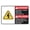 Warning Sign 3, variant on Danger High Voltage Sign, 8"x12" Aluminum Safety Warning Sign, Indoor Outdoor Use Signage
