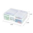 thumbnail image 7 of IRIS USA 4" x 6" Photo Storage Organizer Box Craft Keeper, Main Container with 16 Organization Cases for Pictures Scrapbooking Stationery, Protection and Organization, Transparent Clear, 2-Pack, 7 of 7