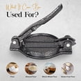 thumbnail image 5 of Alpine Cuisine Cast Iron Gordita Press 5 Inch, Durable Gordita Maker Suitable For Flour, Chapattis, Roti & Corn Press, Comfortable & Lightweight, Easy To Clean & Use, 5 of 7