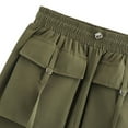 thumbnail image 7 of Mgmyaa Women's Cargo Skirts Summer Mini Skirt Elastic Waist Short Skirt, 7 of 7