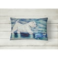 thumbnail image 2 of Carolines Treasures 7334PW1216 Misty Westie Fabric Decorative Pillow , 12H x16W, multicolor, 2 of 3