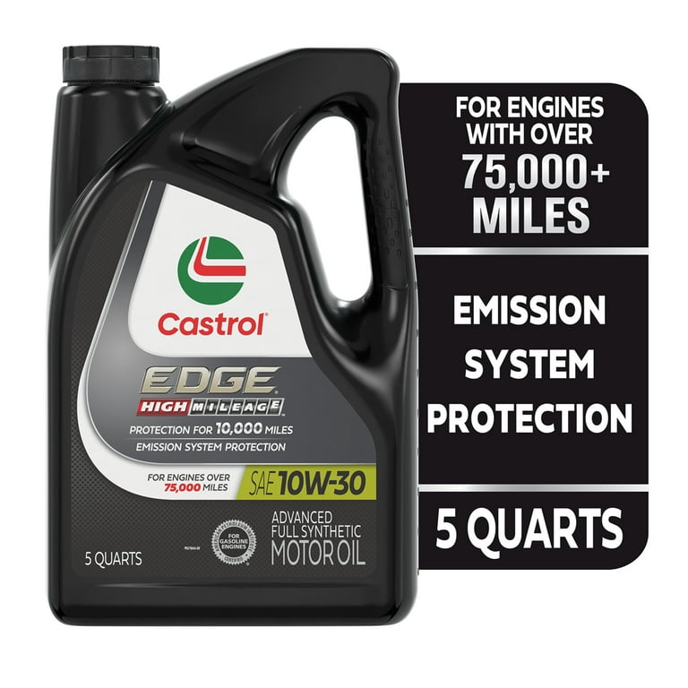 Castrol EDGE 5W-40 A3/B4　5L Castrol EDGE High Mileage 10W-30 Advanced Full Synthetic
