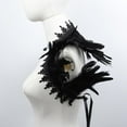 thumbnail image 2 of Chal de plumas, chal de plumas, capa elegante para hombros, chal de plumas para accesorios de disfraces de Halloween y cosplay, 2 of 9