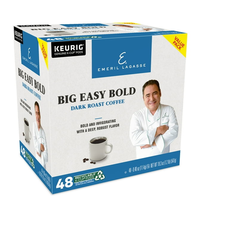 Emeril's, Single-Serve K-Cup Pods, 48 Count, Dark Roast Coffee - Walmart.com