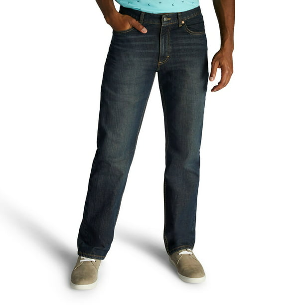 Lee - Men's Lee Relaxed Fit Stretch Jeans Inferno - Walmart.com ...