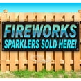 thumbnail image 1 of Fireworks Sparklers Sold Here 13 oz Vinyl Banner With Metal Grommets, 1 of 4