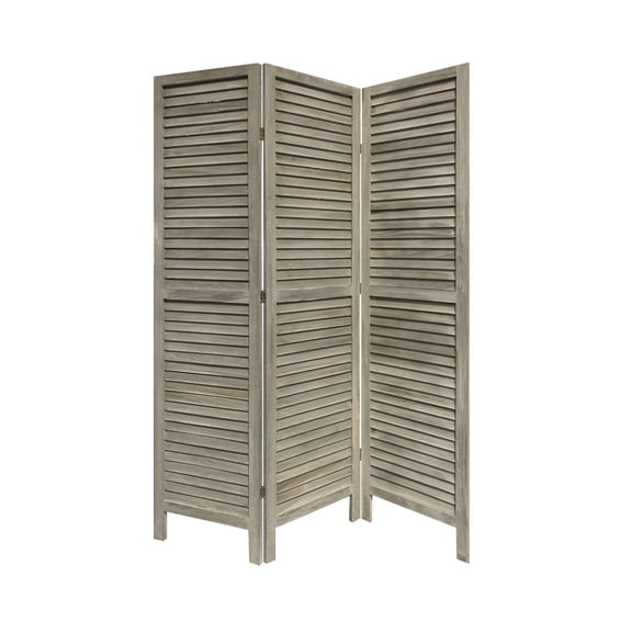 Modern Foldable Indoor 3 Panel Shutter Screen Room Divider