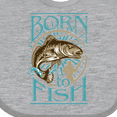 thumbnail image 4 of Inktastic Born to Fish Boys or Girls Baby Bib, 4 of 4