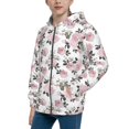 thumbnail image 2 of Sikiie Rose Flowers Zip Up Hoodie Teenage, hoodies for Teenage, Zipper Sweatshirt Jacket for Daily, Traveling-Medium, 2 of 6
