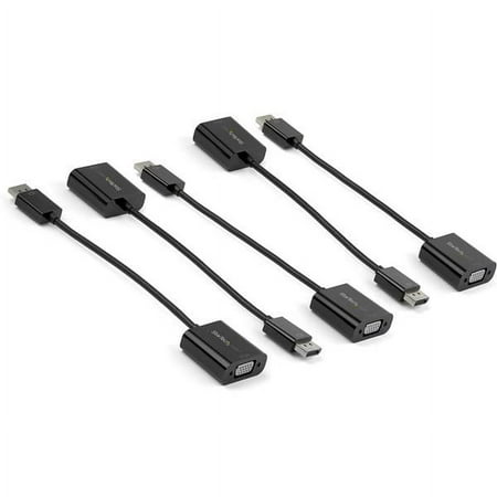 UPC: 0065030887793 | StarTech.com 5-Pack DisplayPort to VGA Adapter – DisplayPort 1.2 to VGA Active Adapter – Digital DP to Analog VGA Video Converter Dongle – DisplayPort Male to VGA Female Monitor Adapter