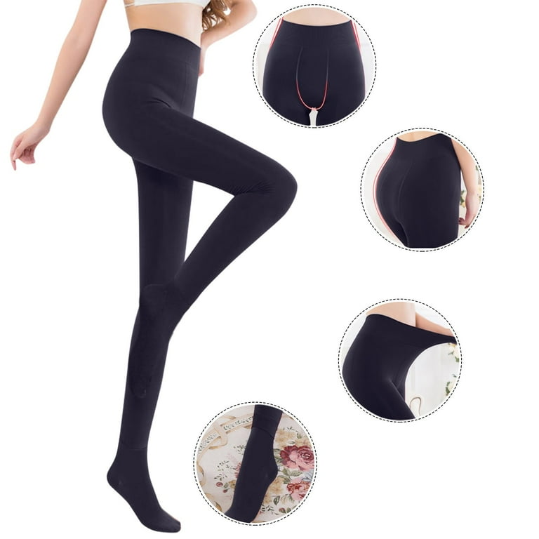 Toyfunny Fashion Women Brushed Stretch Fleece Lined Thick Tights Warm Winter  Pants Warm Leggings Pantyhose Pants 