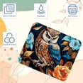 thumbnail image 3 of Owl Printed Square Desk Mat Mousepad, 8.3x9.8 Inch, Non-Slip Rubber Bottom, Suitable for Office and Gaming, 3 of 6