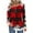 #0215-Red, variant on Uootdi Christmas Women's Long Sleeve Tops Buttons Up Pleated Blouses Cute Holiday Graphic Tees Casual Gift Fall/Winter Pullov er Blouses