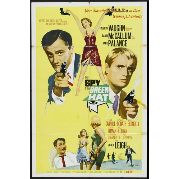 Spy In The Green Hat Movie poster 12x16 Print on Metal Sign 12in x 16in Square Adults AB Posters