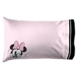 thumbnail image 3 of Jay Franco Kids Sheet Set with Fitted, Flat Sheets & Pillow Cover - Ultra-Soft Bedding with Pillowcase for Room Decor, Black - Minnie Mouse, 4 Piece Full, 3 of 4
