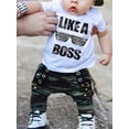 thumbnail image 6 of Dewadbow Toddler Infant Baby Boy T Shirt Tops Camouflage Camo Pants Set, 6 of 6