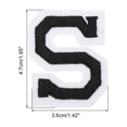 thumbnail image 2 of Uxcell Letras S Parches Negros de Planchar Letras S Parches Bordados para Ropa, Paquete de 9, 2 of 7