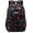 Black red, variant on Fashion trend youth leisure travel backpack,Black red